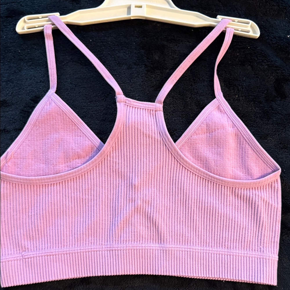 Colsie Lavender Ribbed Bralette - Picture 3 of 6